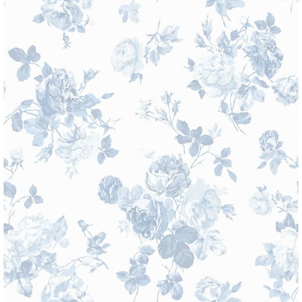 LOVESHACKFANCY Everblooming Rosettes Dreamy Sky Blue Cabbage Rose