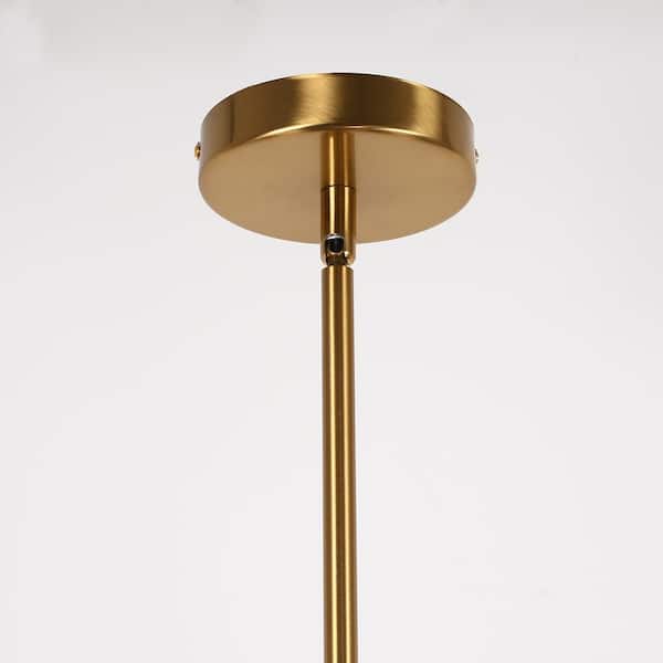 YANSUN 3-Light Gold Modern Kitchen Island Pendant Light