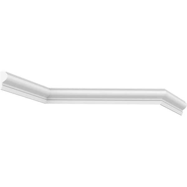 Ekena Millwork 1-1/8 in. x 3/4 in. x 96 in. Base Moulding, PVC (12-Pack)