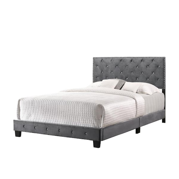 Velma tufted shop upholstered bed