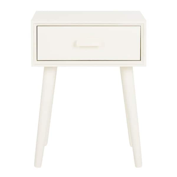 SAFAVIEH Lyle Rustic White Storage Side Table