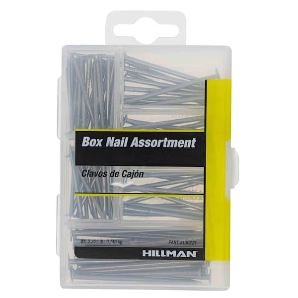 Small Bright Finish Flat Head Nail Assorted Kit (85-Pack)