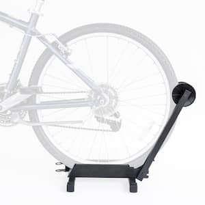 Black 1-Bike Portable Floor Stand Garage Bike Rack