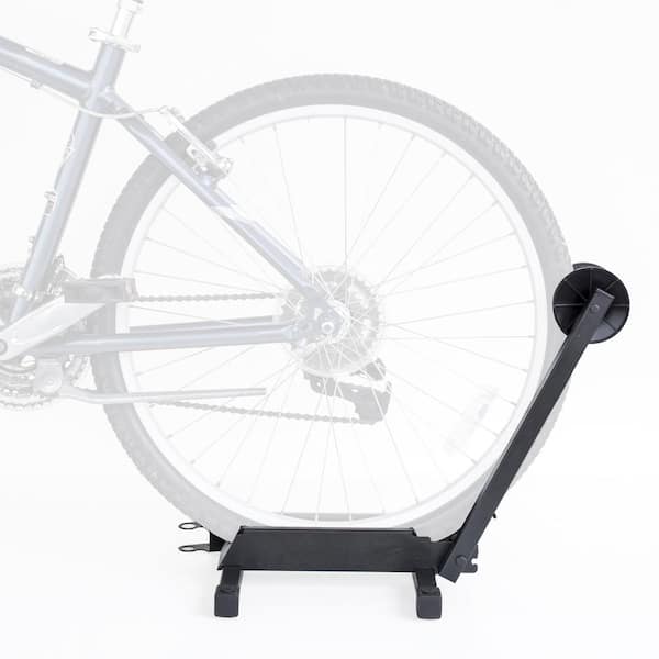 Black 1-Bike Portable Floor Stand Garage Bike Rack