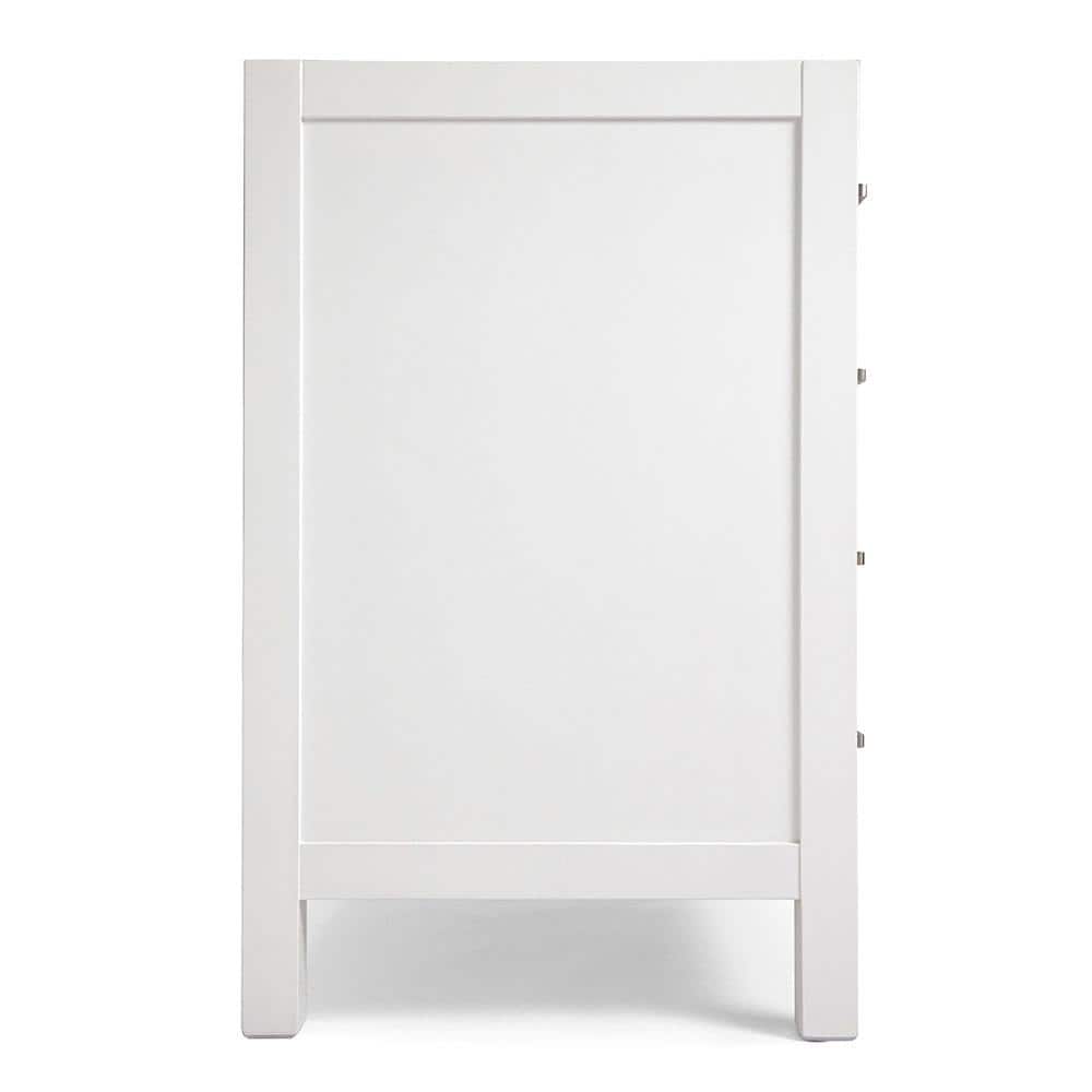 Cambridge 36" White Solid Wood Freestanding Bathroom Vanity Cabinet