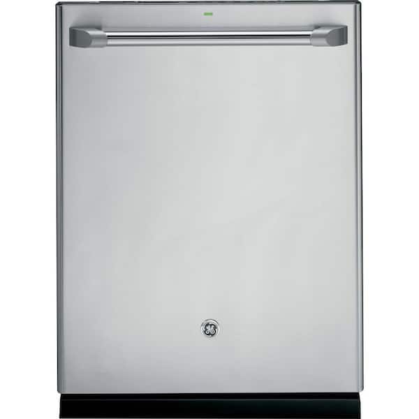 GE Cafe Top Control Tall Tub Dishwasher in Stainless Steel with Stainless Steel Tub and Steam Cleaning