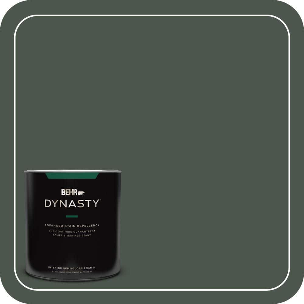1 qt. #PMD-66 Deep Evergreen Semi-Gloss Enamel Interior Stain-Blocking Paint and Primer price history on PriceWatchPro