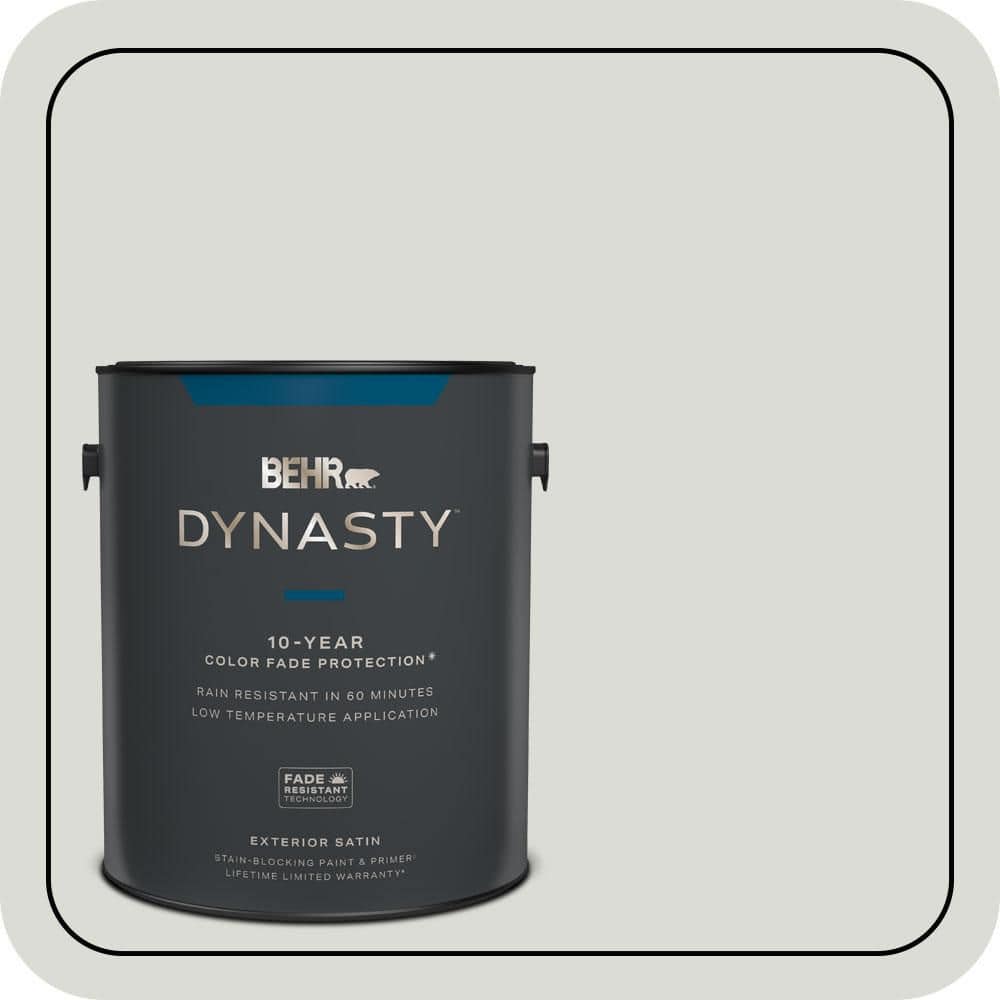 1 gal. #BWC-29 Silver Feather Satin Enamel Exterior Stain-Blocking Paint & Primer price history on PriceWatchPro