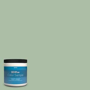 8 oz. #S400-4 Azalea Leaf Satin Enamel Interior/Exterior Paint & Primer Color Sample