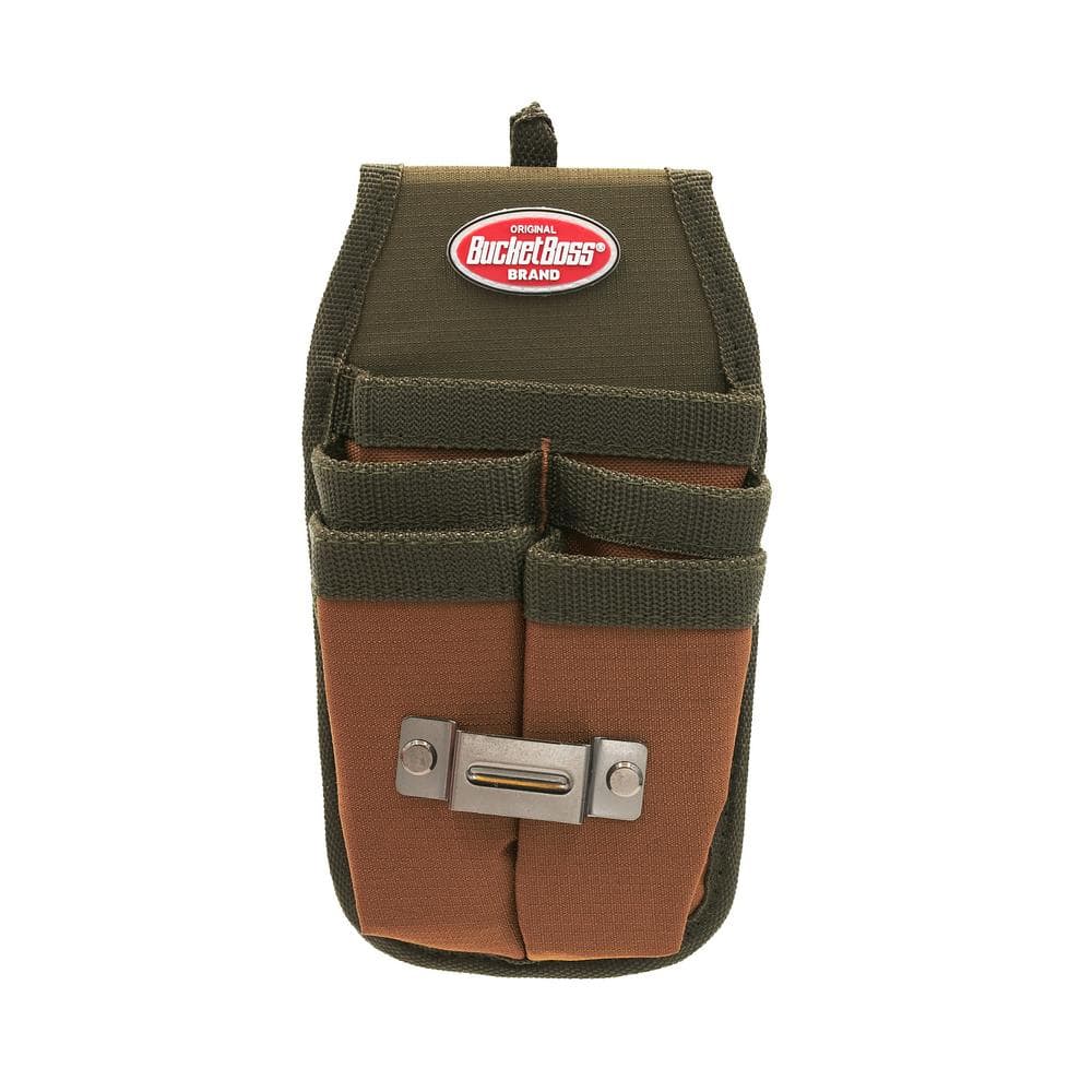 BUCKET BOSS Four Barrel Sheath Tool Belt Pouch with FlapFit 54184 The