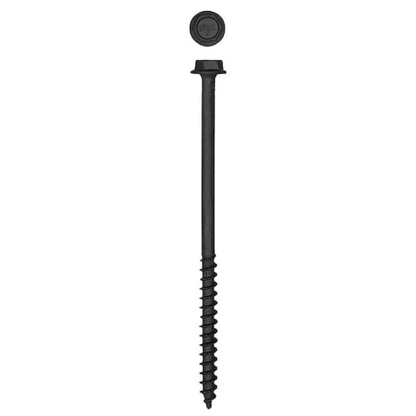 1/4 in. x 5 in. Exterior Hex Head Structural Wood Lag Screws Powerlags Hex (500 Each) Bulk Pail Bit Included
