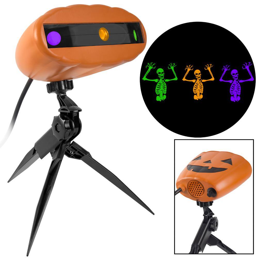 LightShow Halloween Fright Flickers Skeleton (GOP) Projection with ...