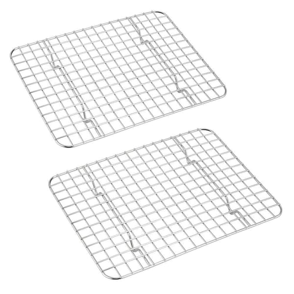 8.6 in. x 6.2 in. Stainless Steel Cooling Rack for Toaster Oven, Cooking, Roasting, Grilling, Cake and Bacon (2-Pack)