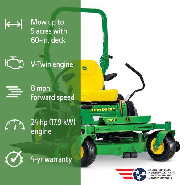 Have a question about John Deere Z515E 60 in. 24 HP V-Twin ELS Gas