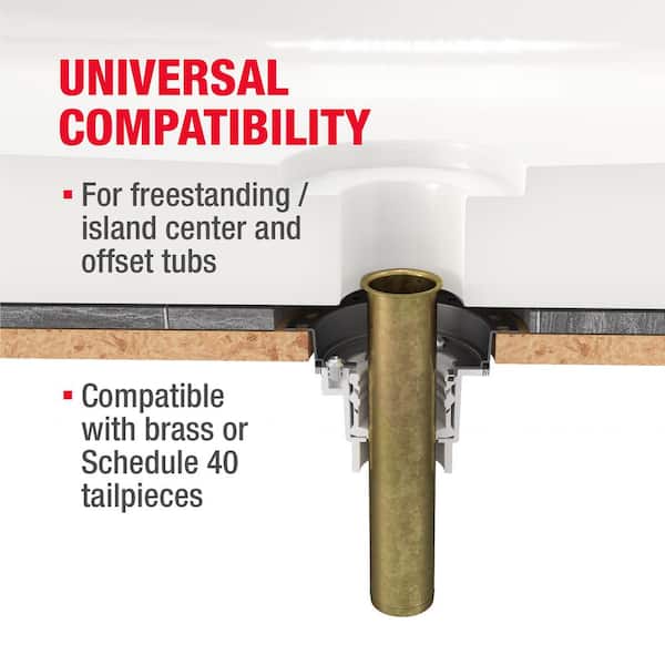 PVC Freestanding Tub Drain Kit