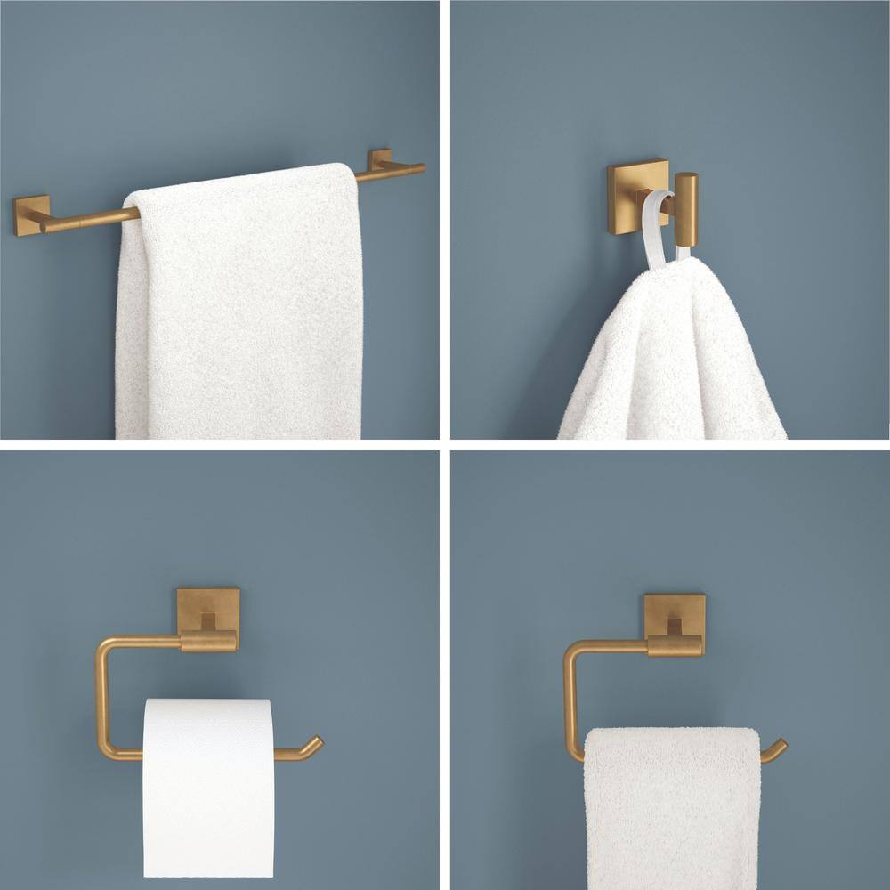 Nash Satin Gold 4-Piece Bathroom Hardware Set