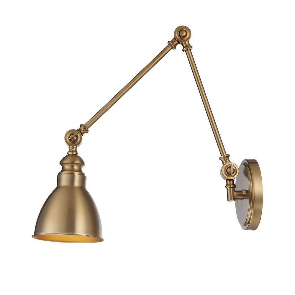 Dakota 17" Warm Brass Dimmable Wall Sconce