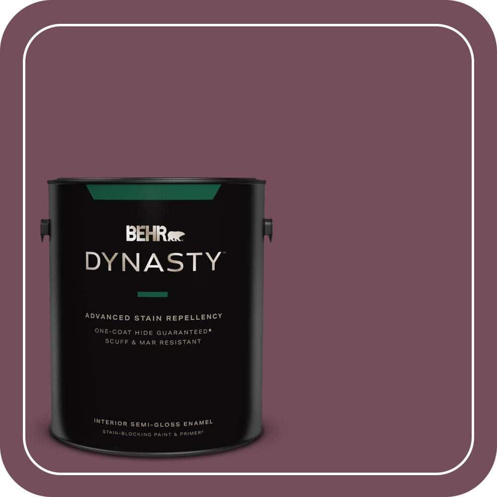 1 gal. #S120-7 Fine Wine Semi-Gloss Enamel Interior Stain-Blocking Paint & Primer price history on PriceWatchPro