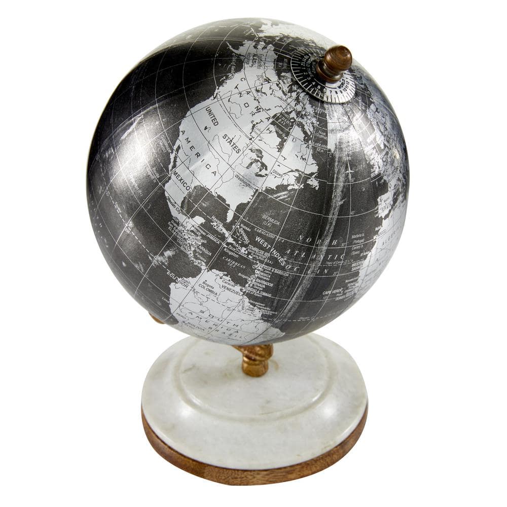 Globetrotter's Dream: Black 5" Modern Marble Base Globe