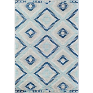 Bodrum Ice Blue 2'x4' Moroccan Area Rug