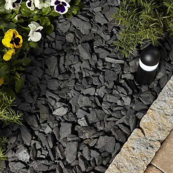 0.5 cu. ft. Bagged Slate Chip Landscape Rock