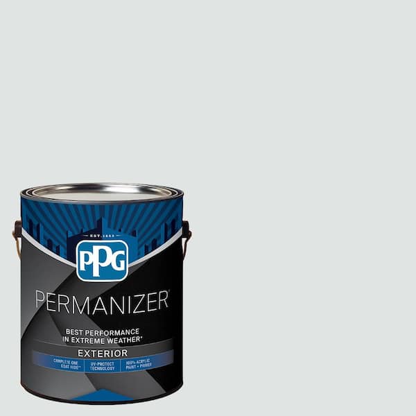 PERMANIZER 1 gal. PPG1036-1 Gray Glimpse Flat Exterior Paint