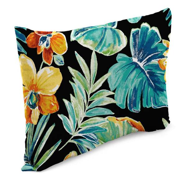 Jordan Manufacturing Beachcrest Outdoor Toss Pillows, Caviar, 12 Jordan Manufacturing Beachcrest Outdoor Toss Pillows, Caviar, 12