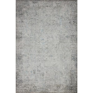 Drift Ivory/Silver 2 ft. 6 in. x 7 ft. 6 in. Contemporary Abstract Runner Rug