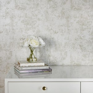 Distressed Gold Leaf Pearl Peel and Stick Wallpaper (Covers 28 Sq. Ft.)
