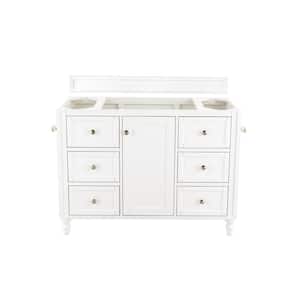 Copper Cove Encore 48 in. W x 23.4 in. D x 32.6 in. H Single Bath Vanity Without Top in Bright White
