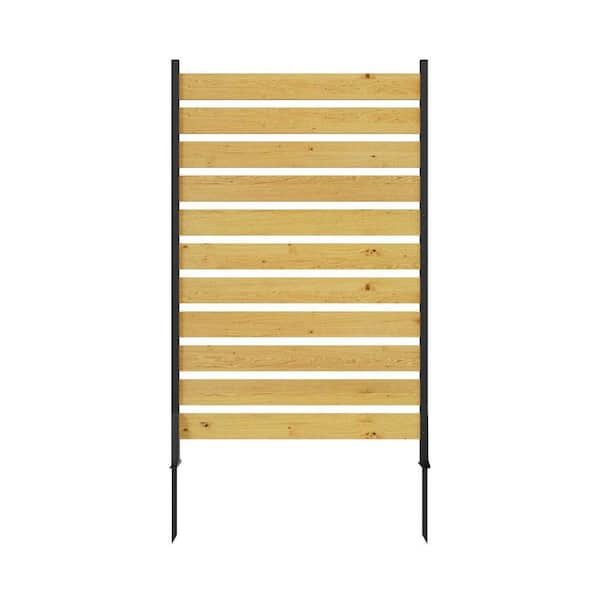 72.83 in. x 38.6 in. x 38.6 in. Cedar Wood Privacy Screen, Outdoor Privacy Walls, Privacy Wood Fence (1-Panel)