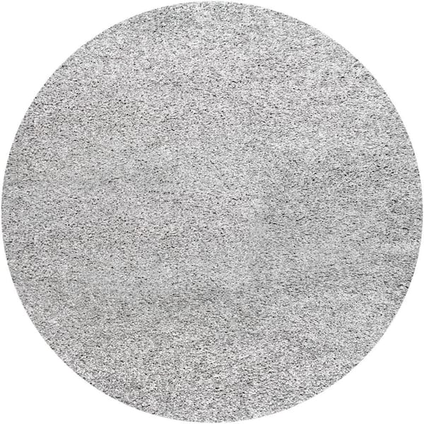 nuLOOM Marleen Plush Shag Silver 4 ft. Round Rug