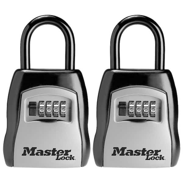 Master Lock Lock Box, Resettable Combination Dials, 2 Pack