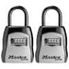 Master Lock Lock Box, Resettable Combination Dials, 2 Pack