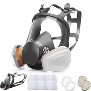 Full Facepiece Reusable Respirator Labor insurance supplies with 12 Filters 2 Cartridges 2 Covers