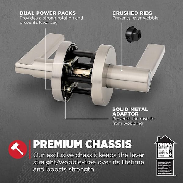 Kwikset Halifax Matte Black Keyed Storeroom Round Door Handle UL