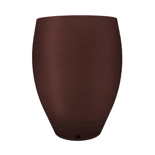 FLORIDIS Florence 18.11 in. x 23.2 in. Brown Polyethylene Resin Planter