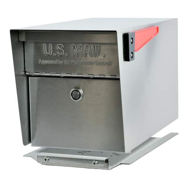 Mail Manager PRO 316 Stainless Steel Locking Post Mount Mailbox with High Security Reinforced Patented Locking System