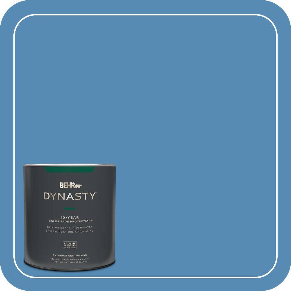 1 qt. #M520-5 Alpha Blue Semi-Gloss Enamel Exterior Stain-Blocking Paint & Primer price history on PriceWatchPro