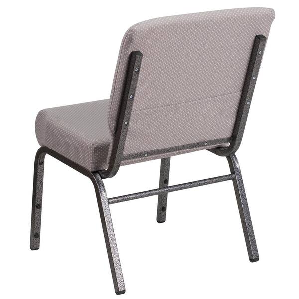 Carnegy Avenue Fabric Stackable Church Chair in Gray CGA-FD-190129