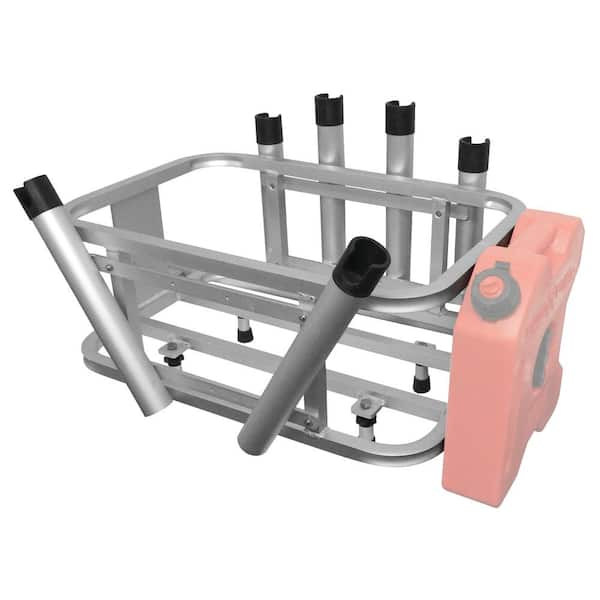 jet ski fishing rack with gas can