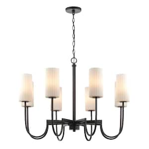 Town and Country 8-Light Black Chandelier