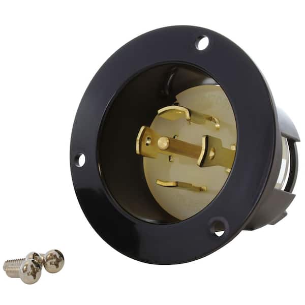 NEMA L21-30P 30A 3-Phase Y 120/208V 3PY, 5-Wire Locking Male Inlet Assembly with UL, C-UL Approval