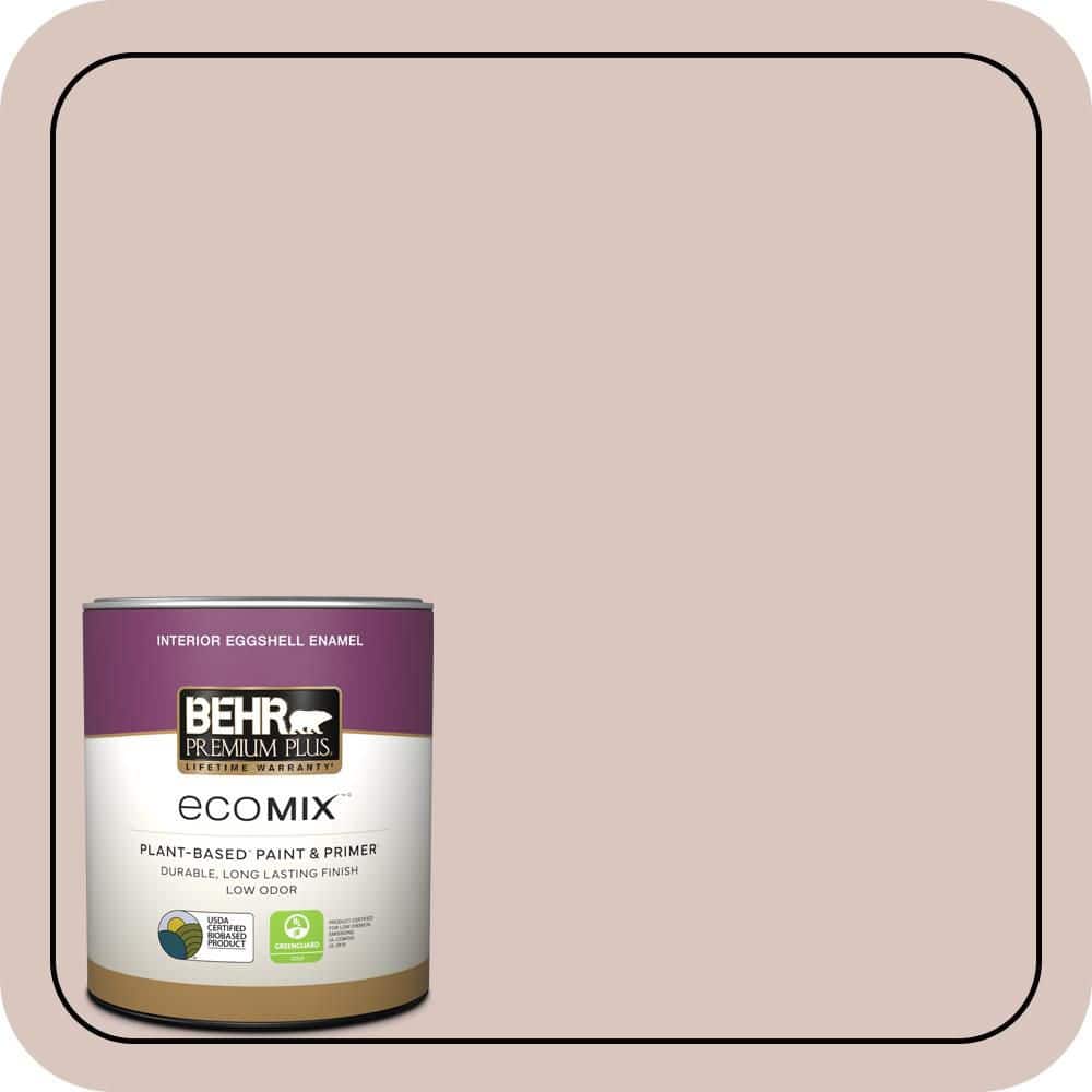 1 qt. #PPU2-06 Wisp of Mauve Eggshell Enamel EcoMix Plant-Based Interior Paint & Primer price history on PriceWatchPro
