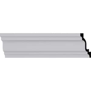 3 in. x 4 in. x 94-1/2 in. Polyurethane Nexus Traditional Crown Moulding