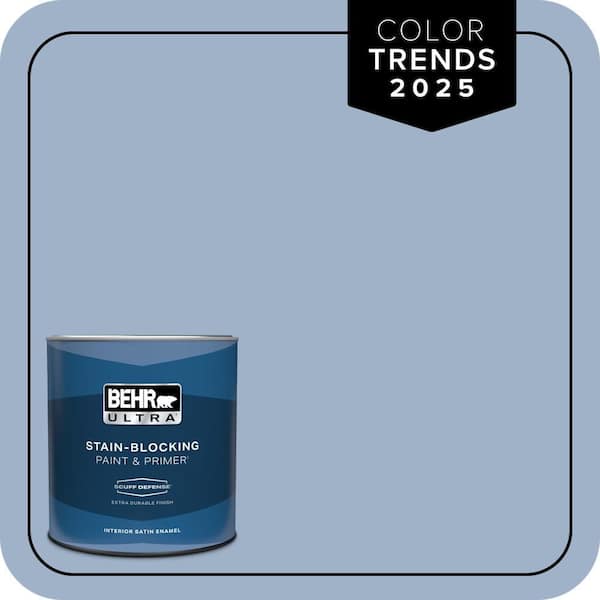 BEHR ULTRA 1 qt. #S530-3 Aerial View Extra Durable Satin Enamel Interior Paint & Primer