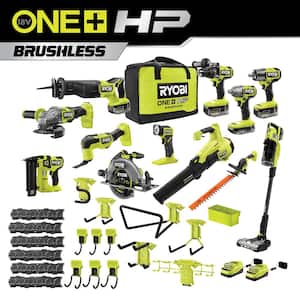 ONE+ HP 18V Brushless Cordless 12-Tool Ultimate Home Owner Combo Kit with (4) HIGH PERFORMANCE Batteries and Charger