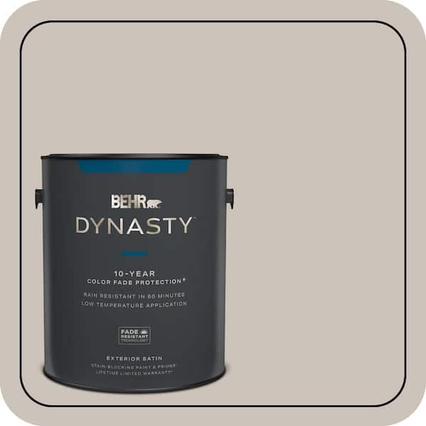BEHR DYNASTY 1 gal. #N200-2 Doeskin Gray Satin Enamel Exterior Stain-Blocking Paint & Primer