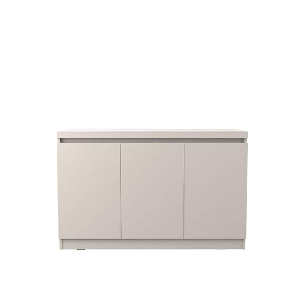 Manhattan Comfort Viennese 46.81 in. Off White Buffet Stand