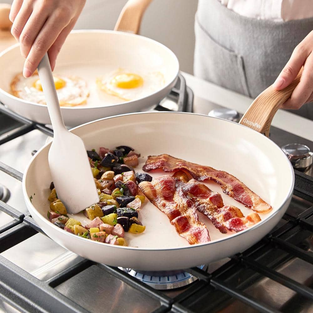 Taupe Aluminum 10-Piece Nonstick Ceramic Cookware Set